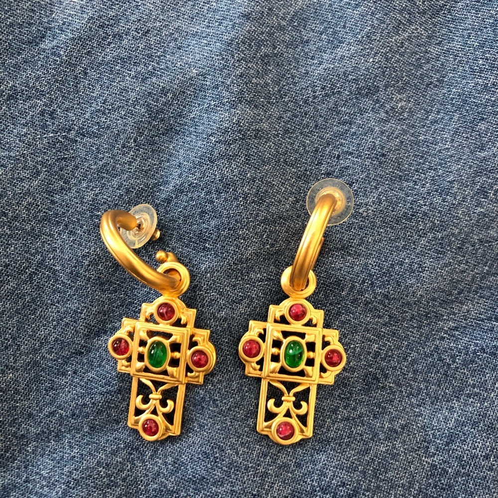 Cross earring